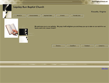 Tablet Screenshot of lapsleysrunbaptistchurch.org